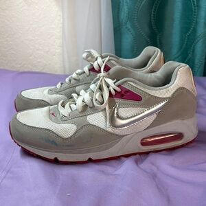 Nike Women's Gray and Pink Sneakers